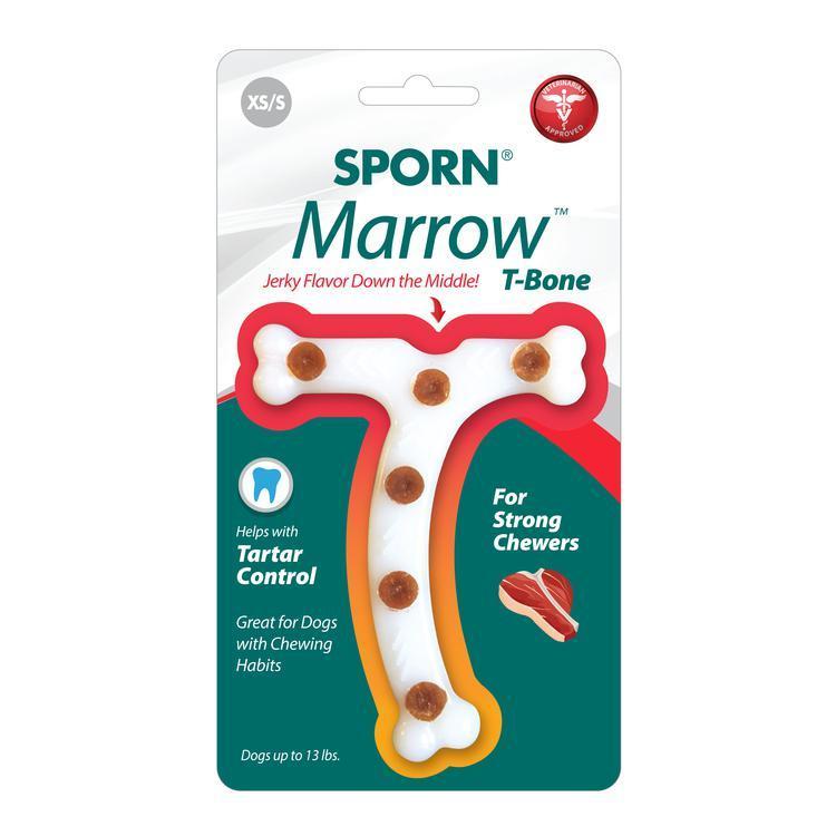 Sporn Marrow T-Bone Small Dog Toy (+_+)-Habitat Pet Supplies