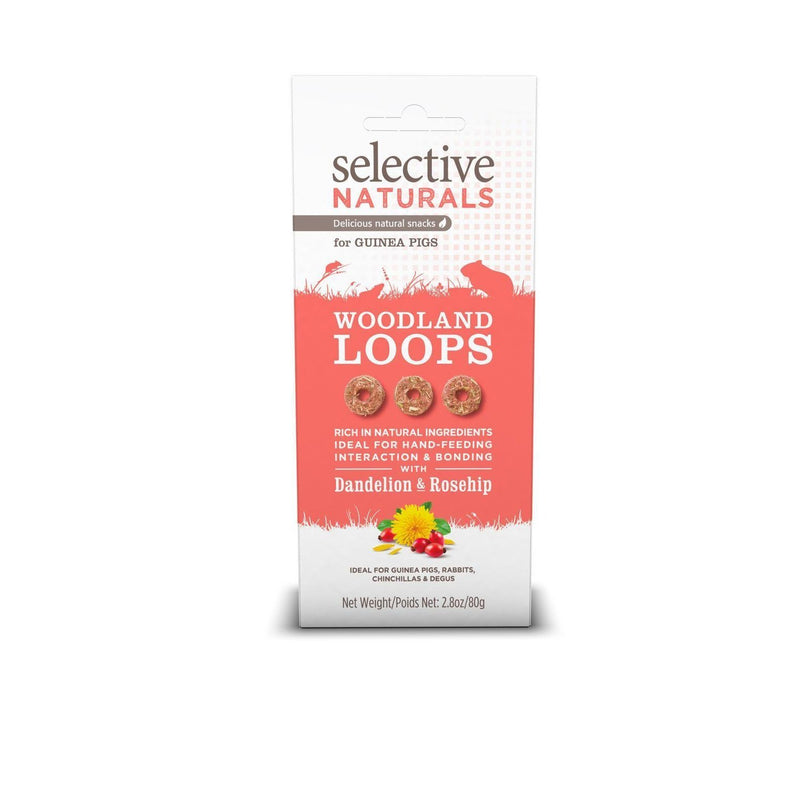 Science Selective Naturals Woodland Loops Guinea Pig 80g-Habitat Pet Supplies