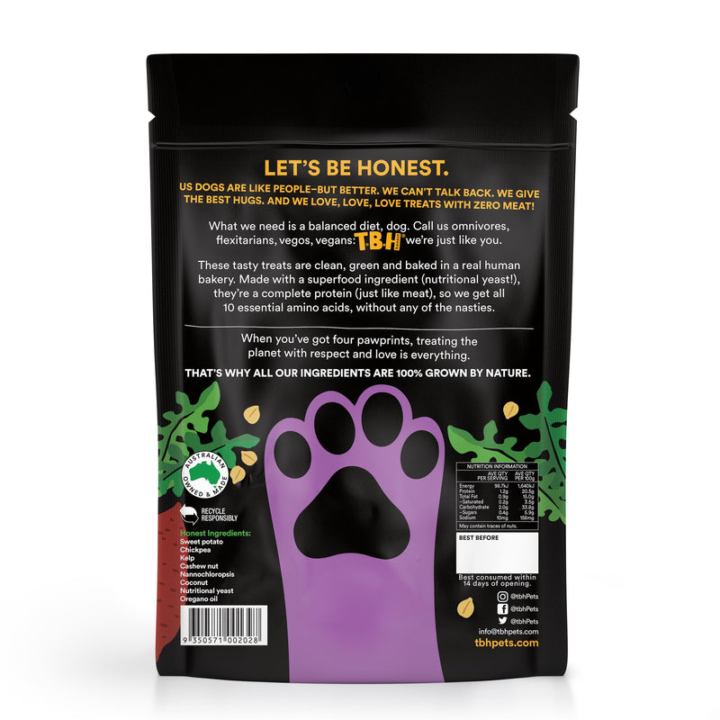 TBH Nutritious Seaweed with Chickpea and Sweet Potato Dog Treats 100g
