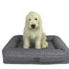 T&S Bolster Lounge Dog Bed Steel Grey Large