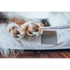 T&S Portsea Plush Lounge Koala Grey Dog Bed Large