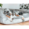 T&S Portsea Plush Lounge Koala Grey Dog Bed Small