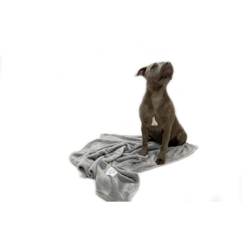 T&S Snuggle Grey Dog Blanket Large