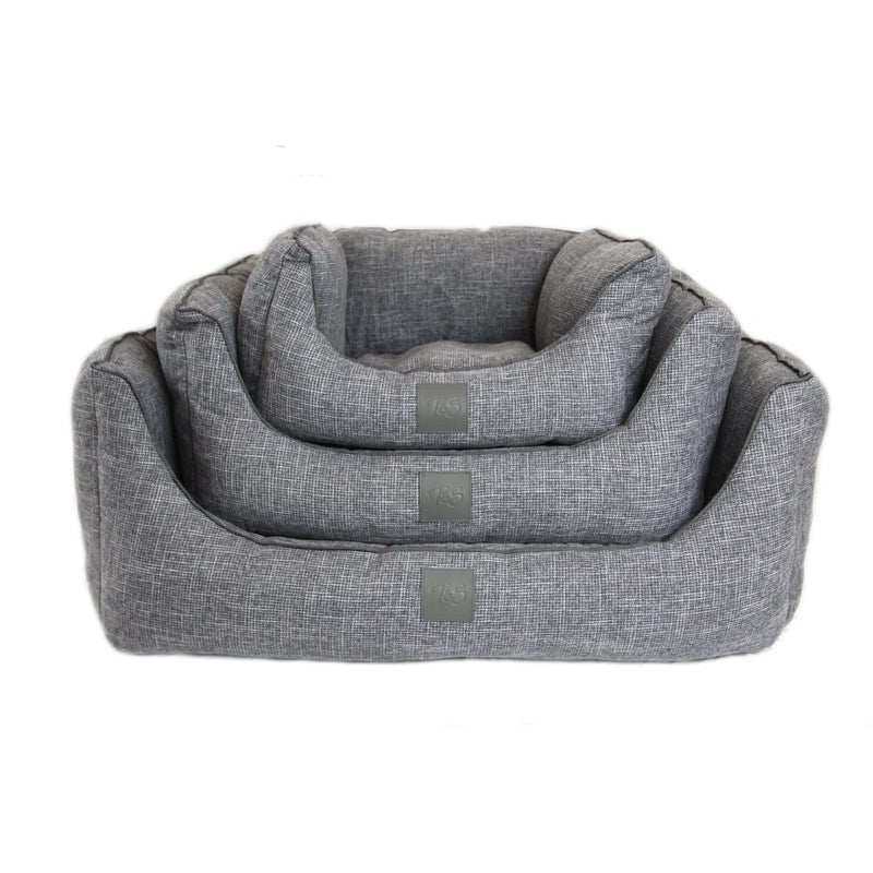 T&S Sorrento Ash Grey Dog Bed Large