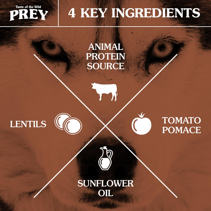 Taste of the Wild PREY Angus Beef Dry Dog Food 3.62kg