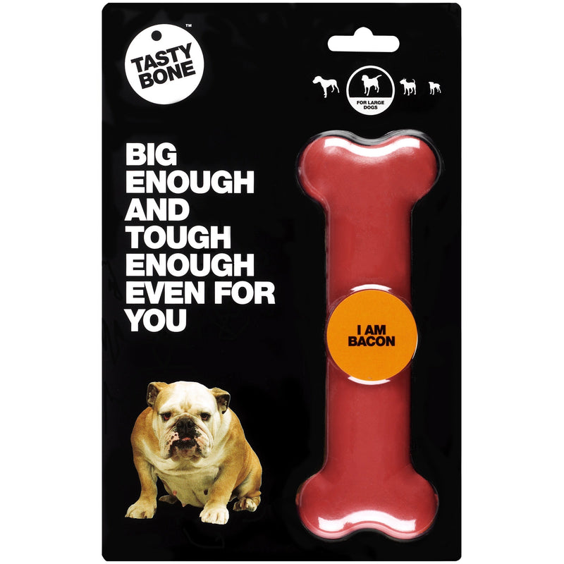 TastyBone Dog Toy Nylon Bacon Bone for Large Dogs-Habitat Pet Supplies