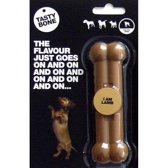 TastyBone Dog Toy Nylon Lamb Bone for Toy Breeds
