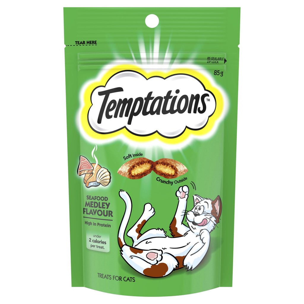 Temptations Cat Treats Seafood Medley 85g^^^-Habitat Pet Supplies