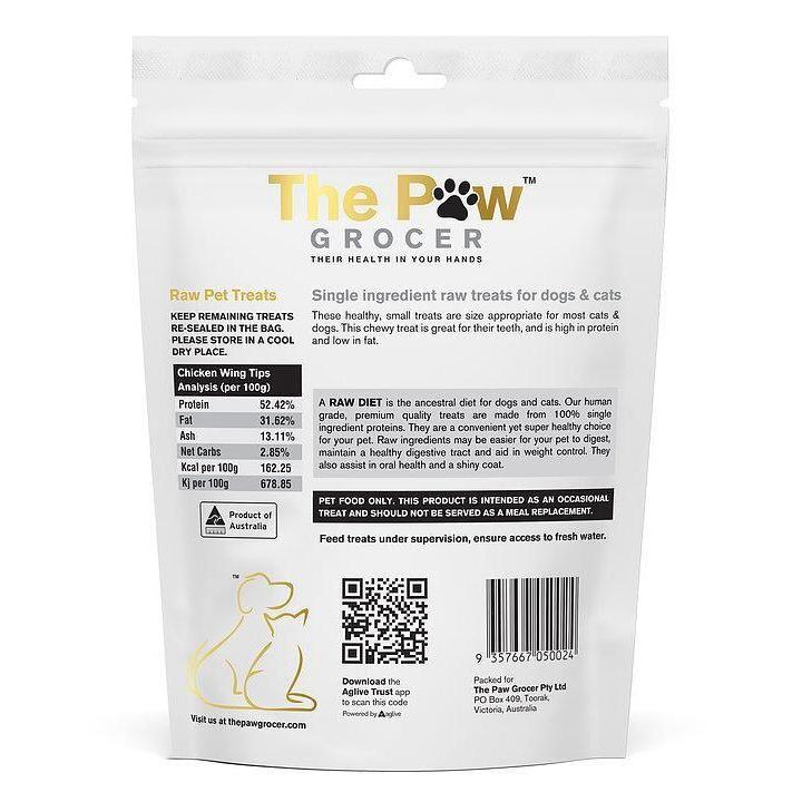 The Paw Grocer Freeze Dried Chicken Wing Tips Dog and Cat Treats 90g