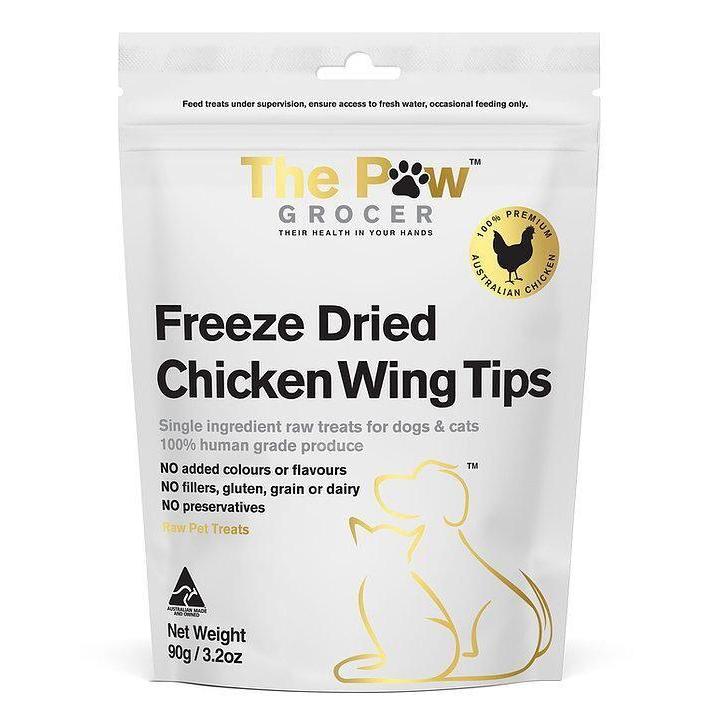 The Paw Grocer Freeze Dried Chicken Wing Tips Dog and Cat Treats 90g-Habitat Pet Supplies