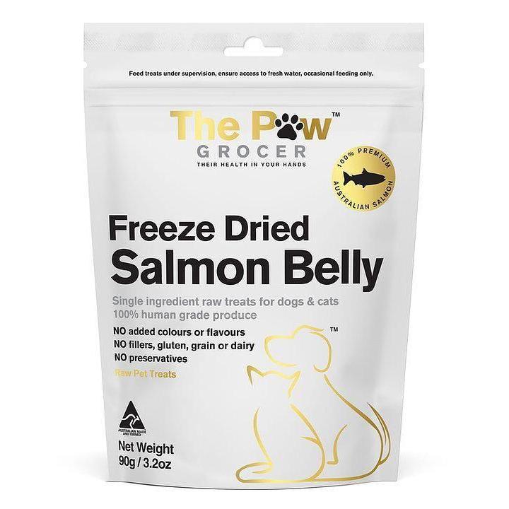 The Paw Grocer Freeze Dried Salmon Belly Dog and Cat Treats 90g-Habitat Pet Supplies