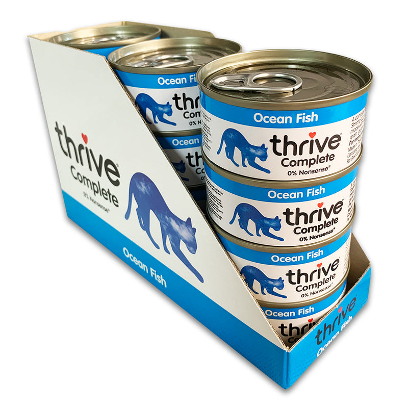 Thrive Ocean Fish Wet Cat Food 75g x 12-Habitat Pet Supplies