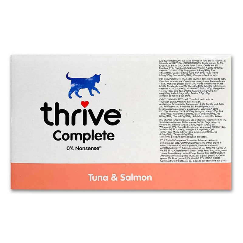 Thrive Tuna and Salmon Wet Cat Food 75g x 12