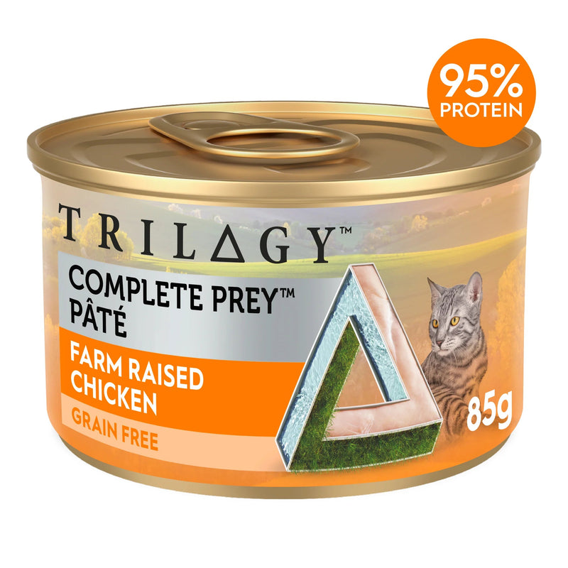 Trilogy Complete Prey Pate Chicken Cat Wet Food 85g x 24-Habitat Pet Supplies