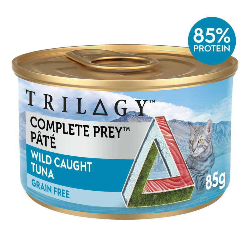 Trilogy Complete Prey Pate Tuna Cat Wet Food 85g x 24-Habitat Pet Supplies