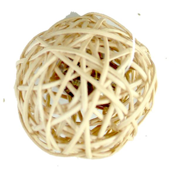 Trixie Wicker Ball with Bell Small Animal Toy-Habitat Pet Supplies