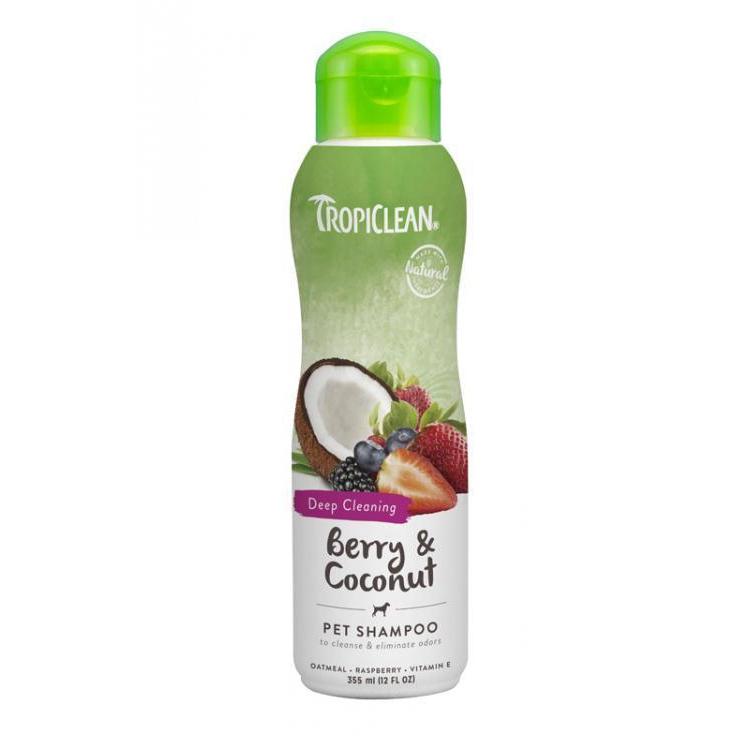 Tropiclean Berry and Coconut Shampoo 355ml-Habitat Pet Supplies
