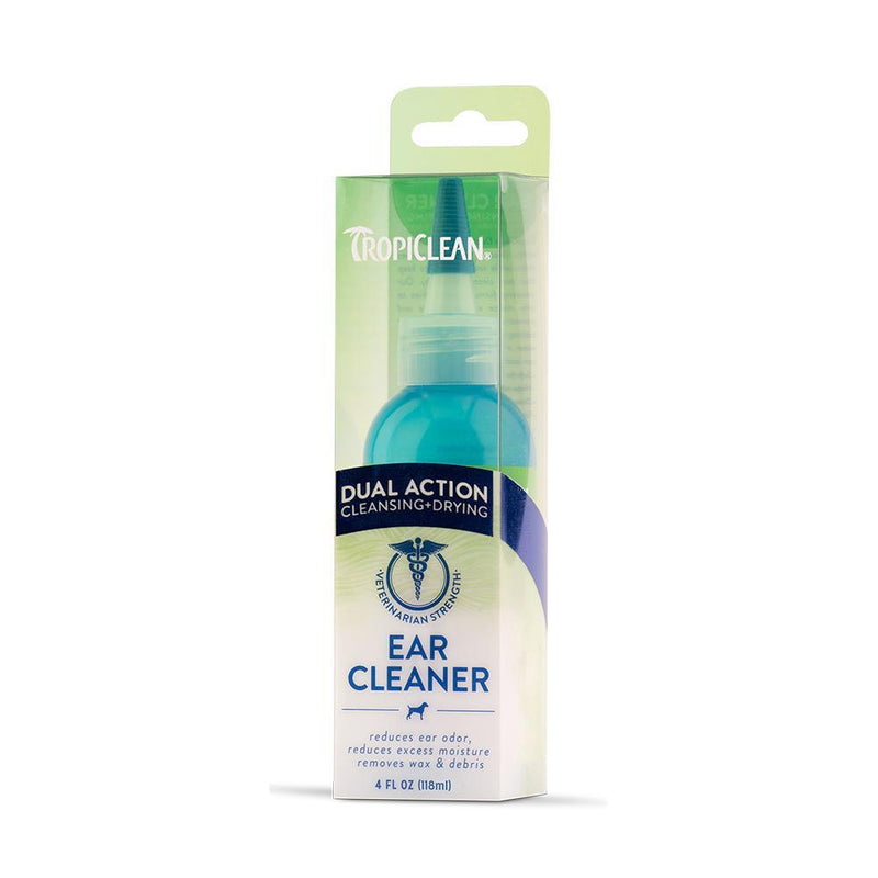Tropiclean Dual Action Ear Cleaner 118ml-Habitat Pet Supplies