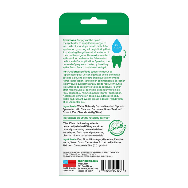 Tropiclean Fresh Breath Clean Teeth Gel 118ml