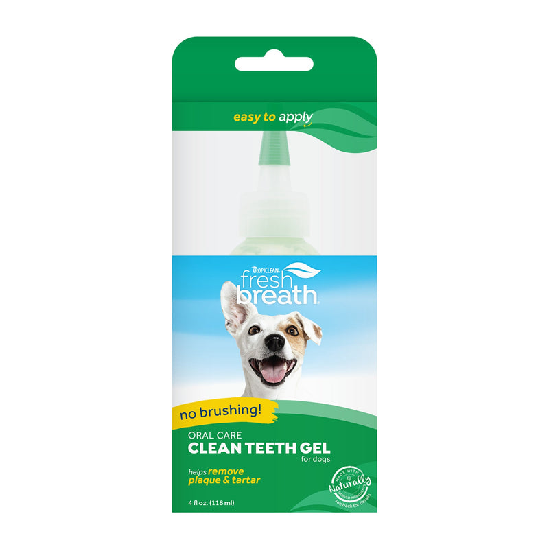 Tropiclean Fresh Breath Clean Teeth Gel 118ml-Habitat Pet Supplies