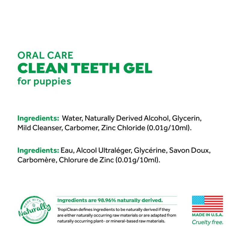Tropiclean Fresh Breath Clean Teeth Gel For Puppies 59ml
