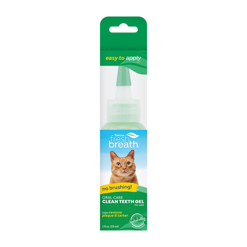 Tropiclean Fresh Breath Clean Teeth Gel for Cats 59ml-Habitat Pet Supplies