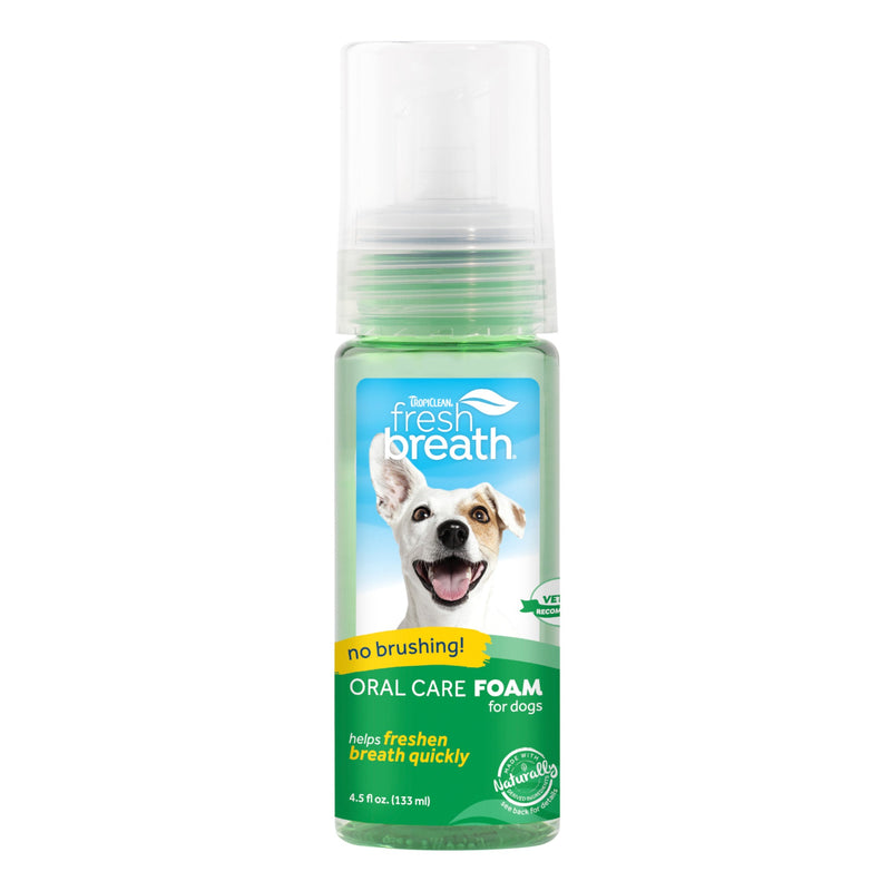 Tropiclean Fresh Breath Instant Fresh Foam 133ml-Habitat Pet Supplies