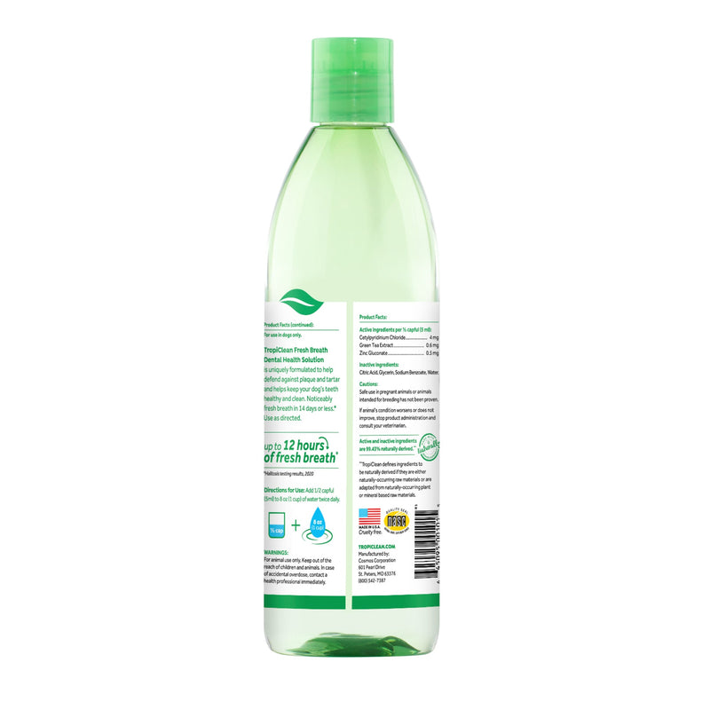 Tropiclean Fresh Breath Oral Care Additive 473ml