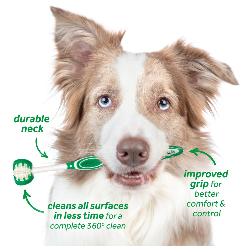Tropiclean Fresh Breath Tripleflex Toothbrush For Large Dogs