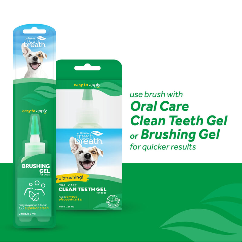 Tropiclean Fresh Breath Tripleflex Toothbrush For Large Dogs