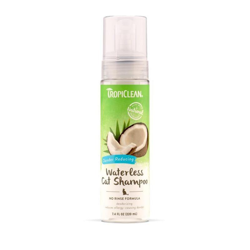 Tropiclean Waterless Dandruff Shampoo for Cats 220ml-Habitat Pet Supplies