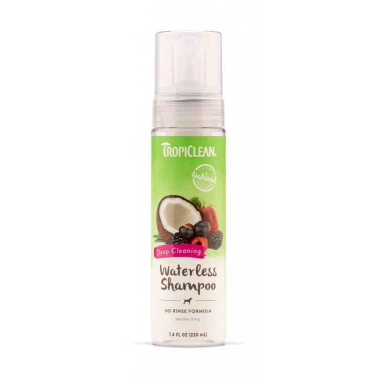 Tropiclean Waterless Deep Cleaning Shampoo 220ml-Habitat Pet Supplies