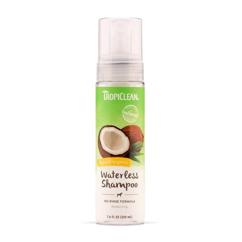 Tropiclean Waterless Hypoallergenic Shampoo 220ml-Habitat Pet Supplies