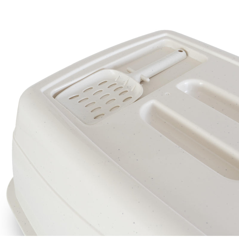 Trouble and Trix Covered Cat Litter Tray with Scoop