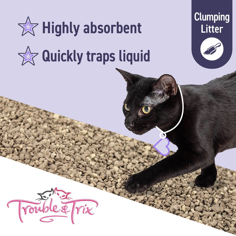 Trouble and Trix Odour Neutralising Lavender Clumping Cat Litter 15L/12.8kg