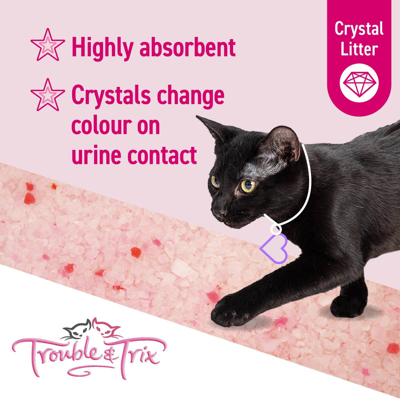 Trouble and Trix Odour Neutralising Lavender Crystal Cat Litter 15L/6.4kg