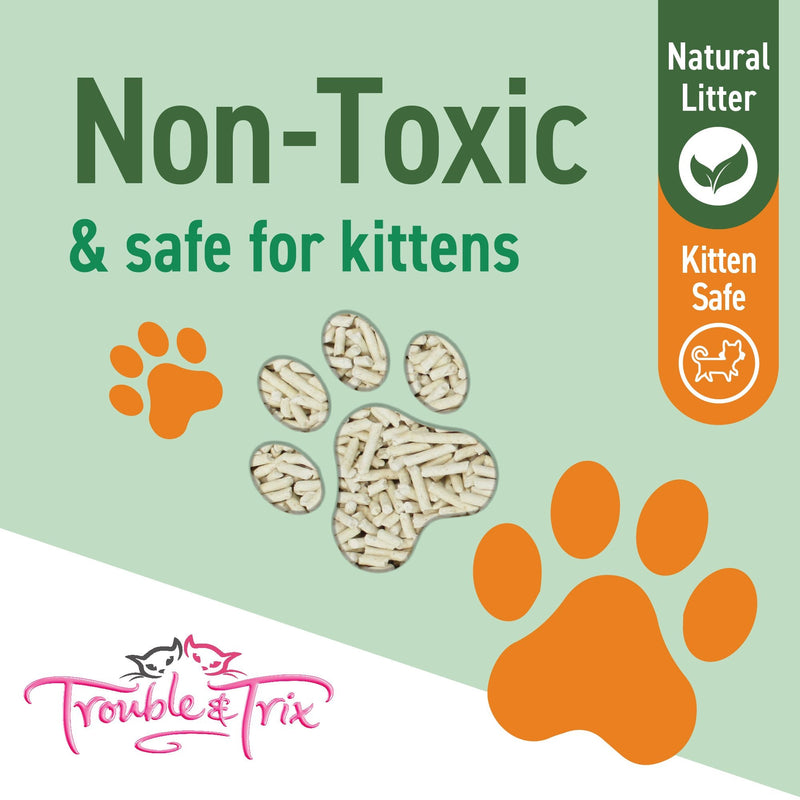 Trouble and Trix Plant Extract Odour Neutralising Natural Pellet Cat Litter 10L/4.8kg