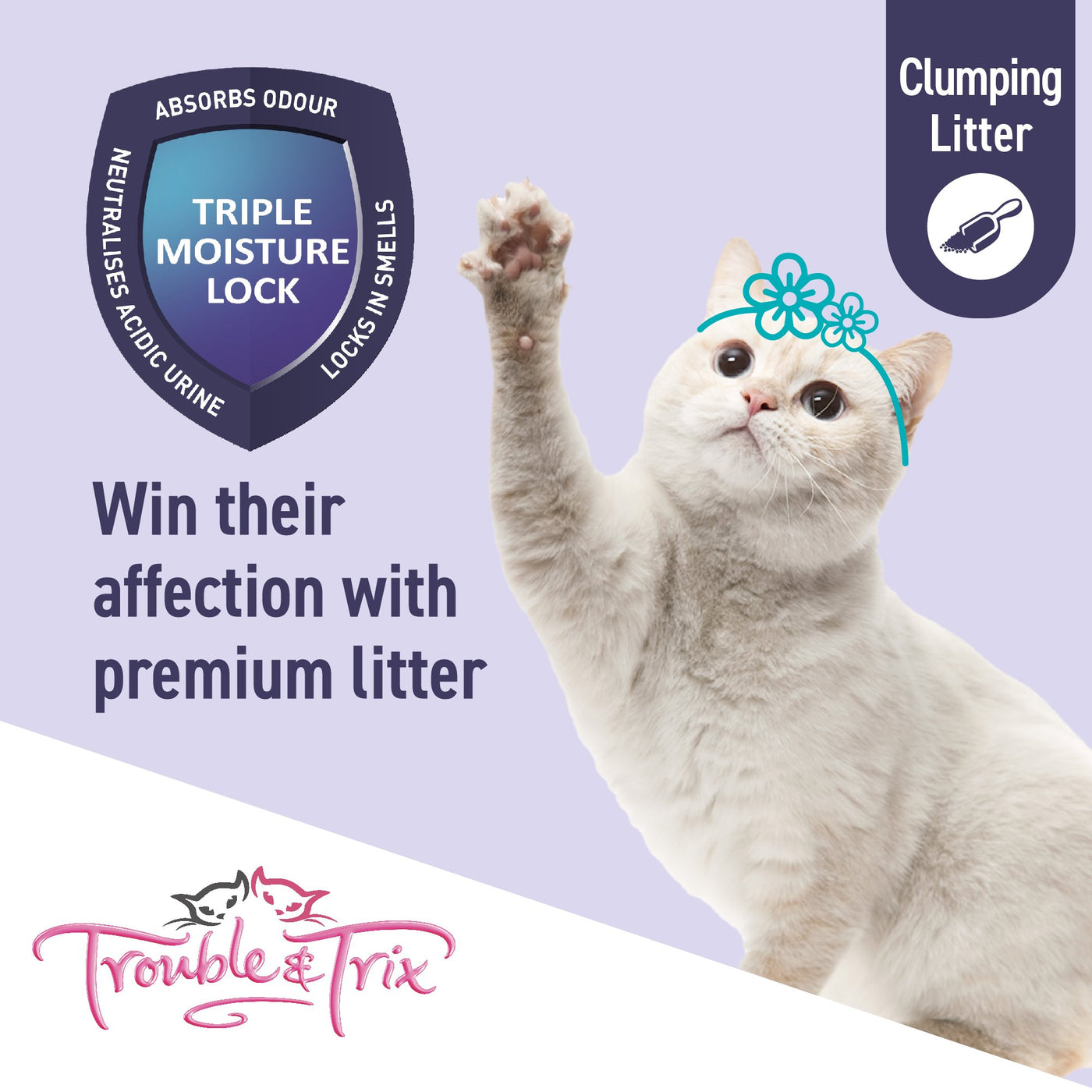 Trouble and trix hotsell ultra scoop cat litter