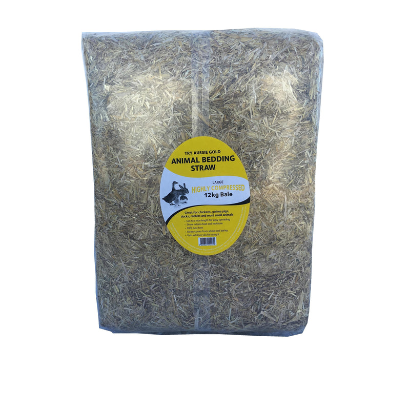 Try Organics Straw Hay Small Animal Bedding 12kg-Habitat Pet Supplies