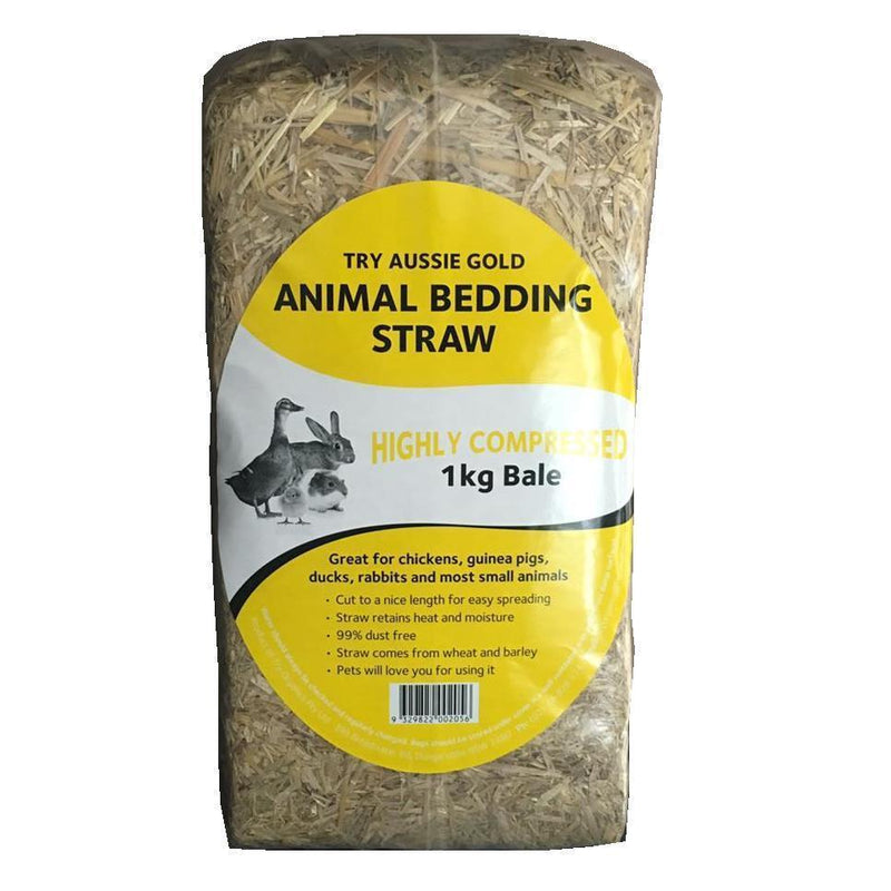 Try Organics Straw Hay Small Animal Bedding 1kg***-Habitat Pet Supplies