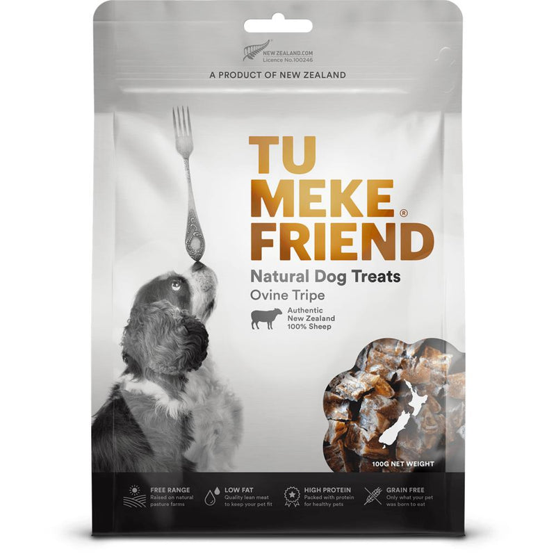 Tu Meke Friend Air Dried Natural Ovine Tripe Dog Treats 100g-Habitat Pet Supplies