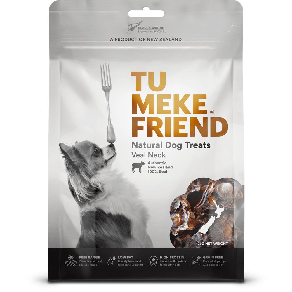 Tu Meke Friend Air Dried Natural Veal Neck Dog Treats 125g-Habitat Pet Supplies
