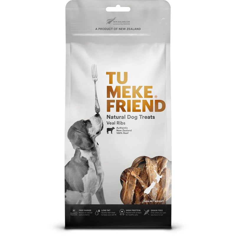 Tu Meke Friend Air Dried Natural Veal Ribs Dog Treats 125g-Habitat Pet Supplies