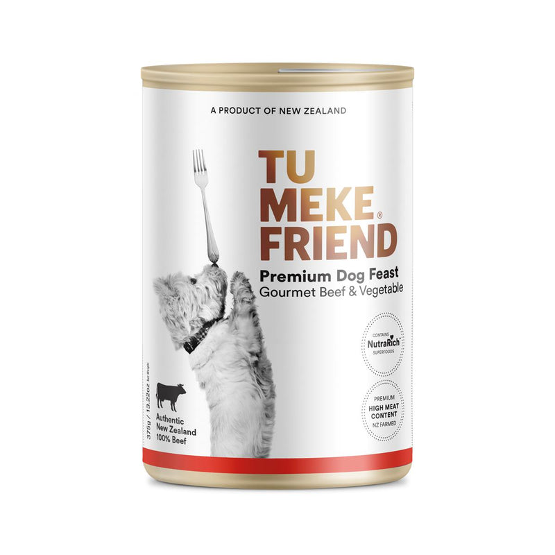 Tu Meke Friend Wet Gourmet Feast Beef and Vegetable Dog Food 375g x 12-Habitat Pet Supplies