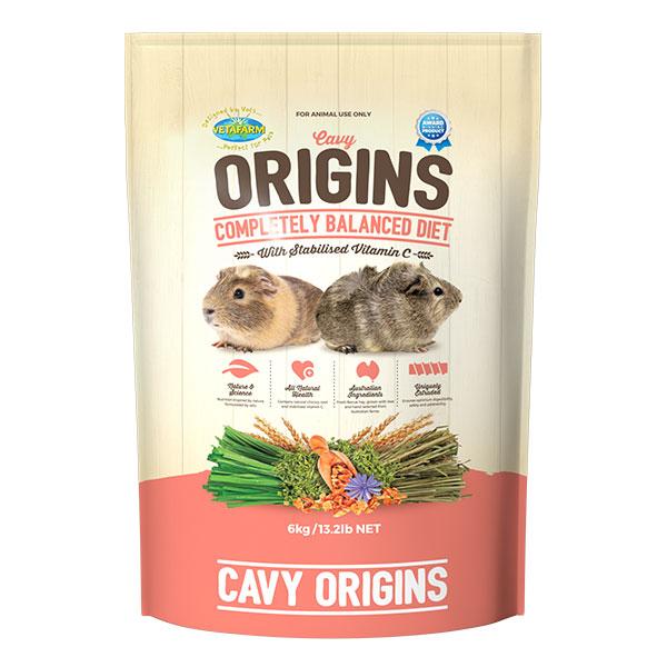 Vetafarm Cavy Origins Guinea Pig Food 6kg-Habitat Pet Supplies