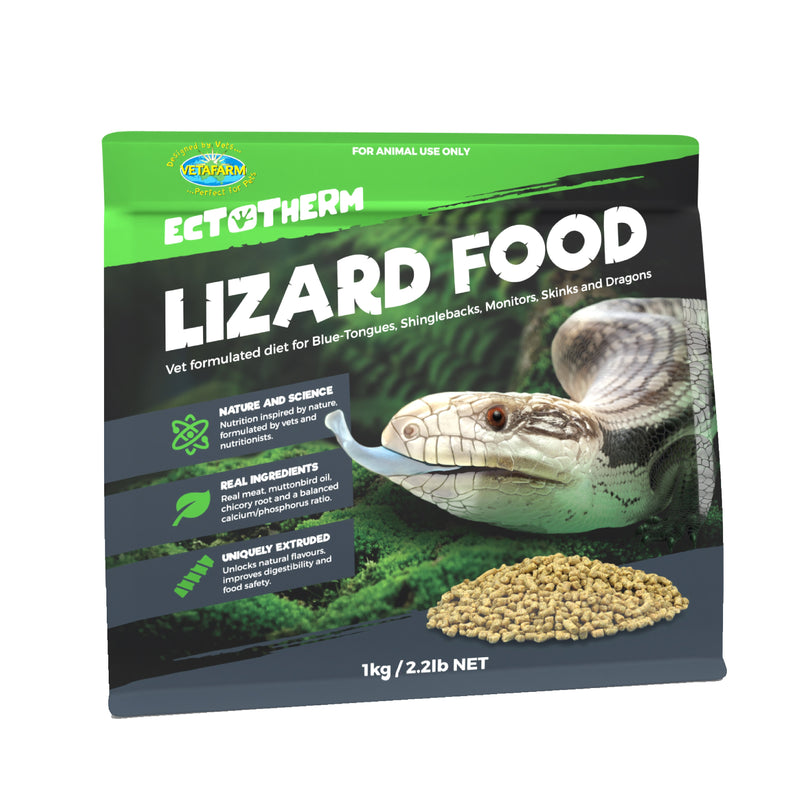 Vetafarm Ectotherm Lizard Food 1kg-Habitat Pet Supplies