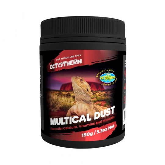 Vetafarm Ectotherm Multical Dust Supplement for Reptiles 150g