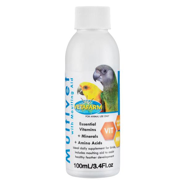 Vetafarm Multivet Liquid Supplement for Birds 100ml-Habitat Pet Supplies