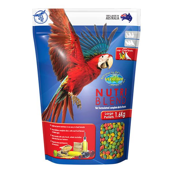 Vetafarm Nutriblend Large Bird Pellets 1.6kg-Habitat Pet Supplies