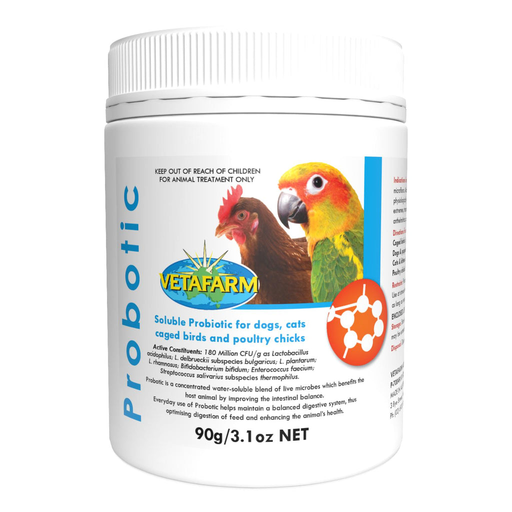 Vetafarm Probiotic Supplement for Birds 90g-Habitat Pet Supplies